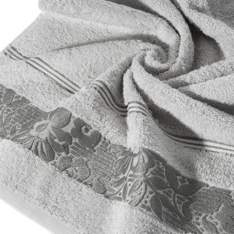 Ręcznik frotte SYLWIA 50x90 cm kolor srebrny Ręcznik frotte SYLWIA 50x90 cm kolor srebrny