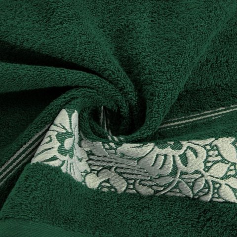 Ręcznik frotte SYLWIA 70x140 cm kolor ciemnozielony Ręcznik frotte SYLWIA 70x140 cm kolor ciemnozielony