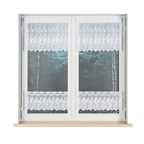 Zazdrostka żakardowa 018227 wysokość 50 cm kolor biały Zazdrostka żakardowa 018227 wysokość 50 cm kolor biały