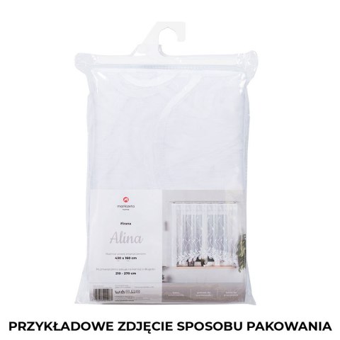 Firanka gotowa żakardowa ALINA 160x430 cm kolor biały Firanka gotowa żakardowa ALINA 160x430 cm kolor biały