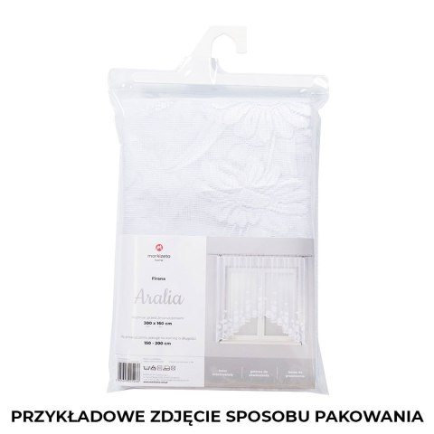 Firanka gotowa żakardowa ARALIA 160x300 cm kolor biały