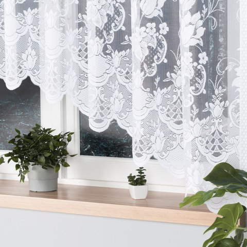 Firanka gotowa żakardowa EDYTA 160x300 cm kolor biały Firanka gotowa żakardowa EDYTA 160x300 cm kolor biały