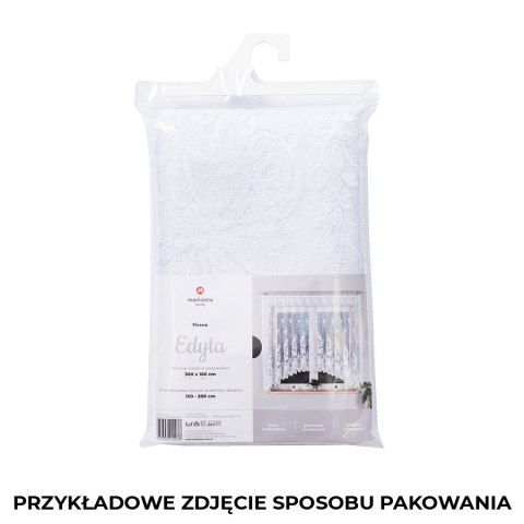 Firanka gotowa żakardowa EDYTA 160x300 cm kolor biały Firanka gotowa żakardowa EDYTA 160x300 cm kolor biały