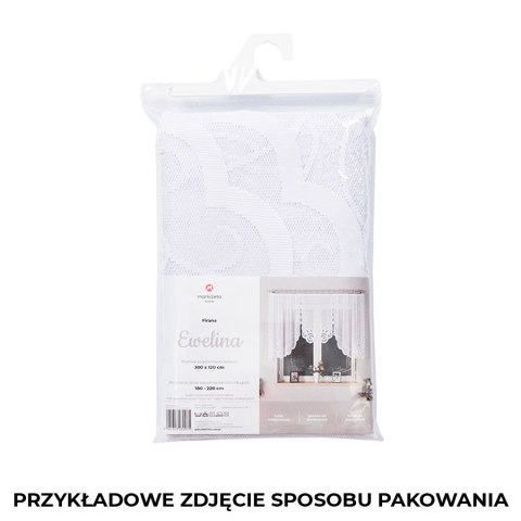 Firanka gotowa żakardowa EWELINA 140x300 cm kolor biały Firanka gotowa żakardowa EWELINA 140x300 cm kolor biały