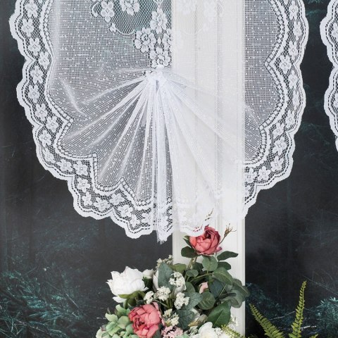 Firanka gotowa, szerokość 60 x wysokość 160cm, kolor 001 biały 092678/PBL/001/060160/1 Firanka gotowa, szerokość 60 x wysokość 160cm, kolor 001 biały 092678/PBL/001/060160/1