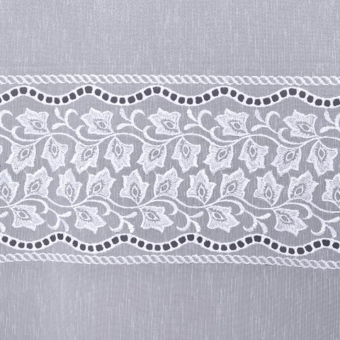 Firanka haftowana 712927 wysokość 300 cm kolor biały Firanka haftowana 712927 wysokość 300 cm kolor biały