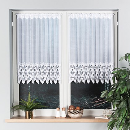 Firanka żakardowa na metry 018989 wysokość 100 cm kolor biały