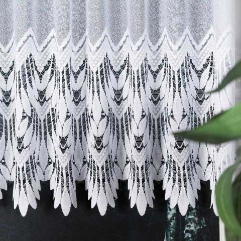 Firanka żakardowa 018989 wysokość 100 cm kolor biały Firanka żakardowa 018989 wysokość 100 cm kolor biały