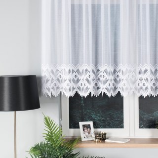 Firanka żakardowa 018989 wysokość 120 cm kolor biały