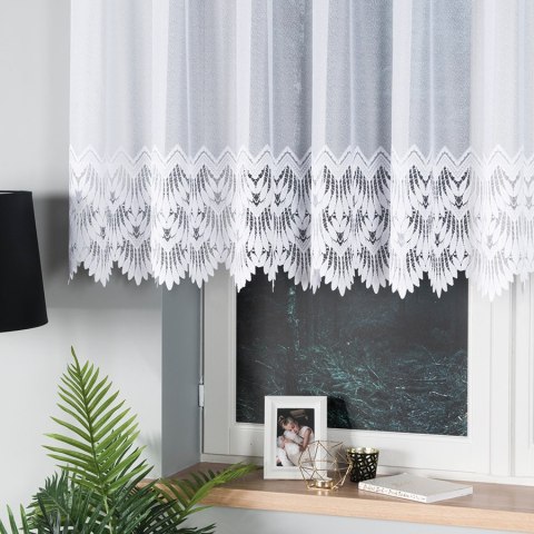 Firanka żakardowa 018989 wysokość 120 cm kolor biały Firanka żakardowa 018989 wysokość 120 cm kolor biały