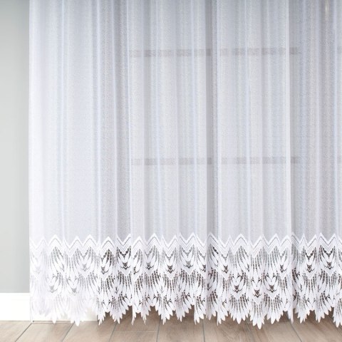 Firanka żakardowa 018989 wysokość 220 cm kolor biały Firanka żakardowa 018989 wysokość 220 cm kolor biały