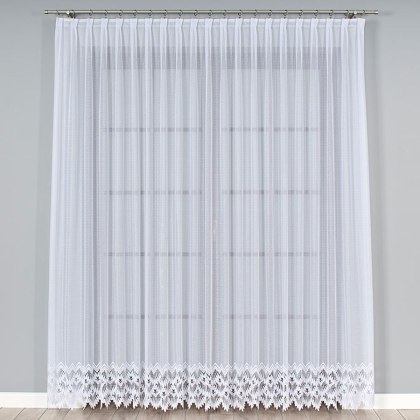 Firanka żakardowa na metry 018989 wysokość 220 cm kolor biały