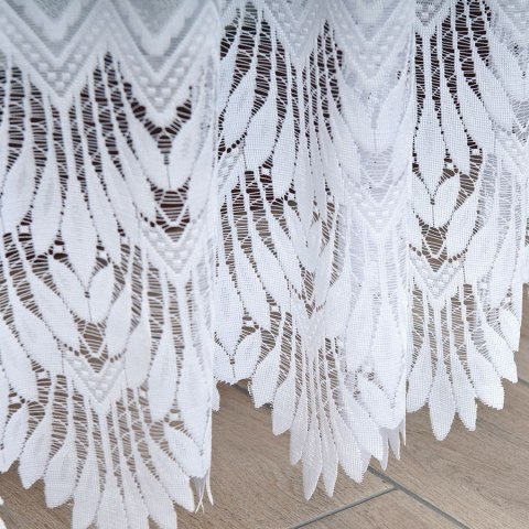 Firanka żakardowa 018989 wysokość 220 cm kolor biały Firanka żakardowa 018989 wysokość 220 cm kolor biały
