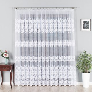 Firanka żakardowa 049360 wysokość 250 cm kolor biały
