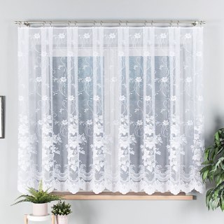 Firanka żakardowa 023019 wysokość 160 cm kolor biały