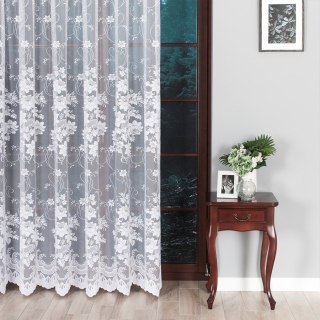 Firanka żakardowa 023019 wysokość 250 cm kolor biały