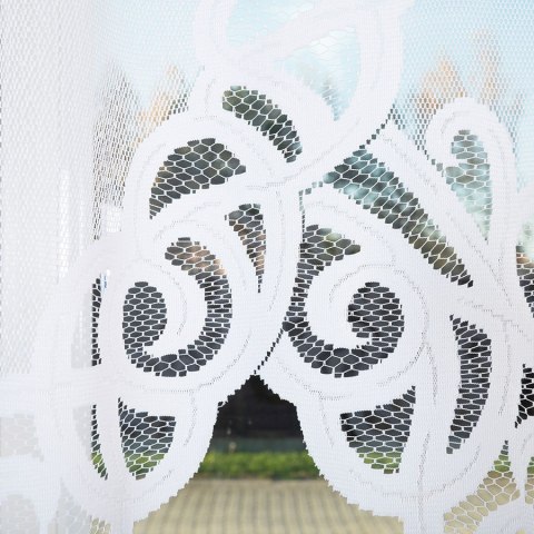 Firanka gotowa żakardowa HERMINA 150x400 cm kolor biały Firanka gotowa żakardowa HERMINA 150x400 cm kolor biały
