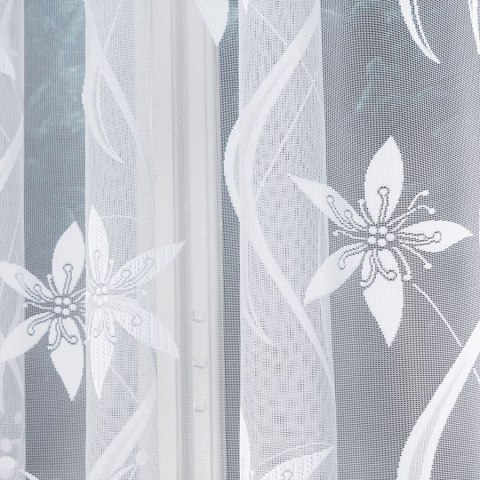 Firanka gotowa żakardowa JOLA 160x330 cm kolor biały Firanka gotowa żakardowa JOLA 160x330 cm kolor biały