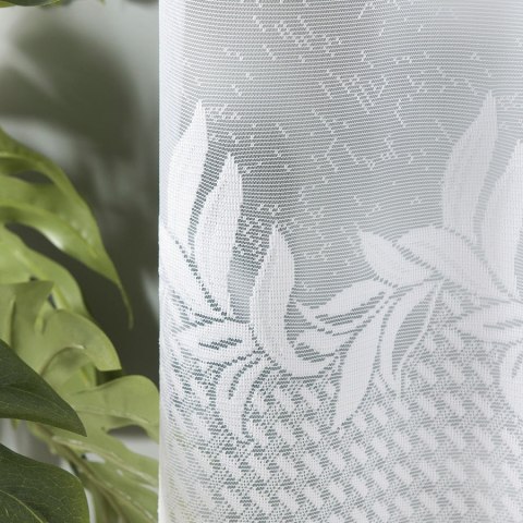 Firanka gotowa żakardowa KAMELIA 160x310 cm kolor biały Firanka gotowa żakardowa KAMELIA 160x310 cm kolor biały