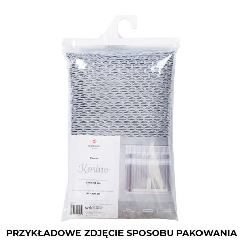 Firanka gotowa żakardowa KORINO 160x310 cm kolor biały