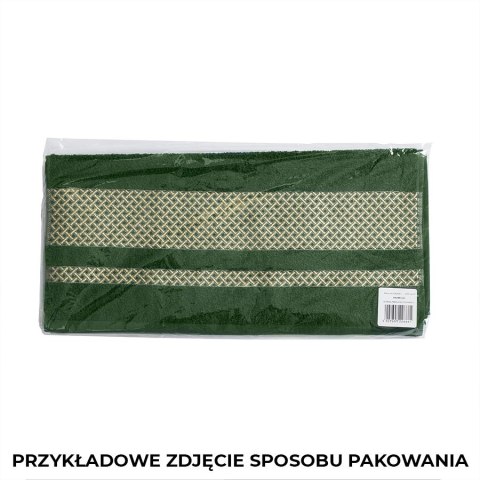 Ręcznik kąpielowy LIONEL 70x140 cm kolor czarny ze srebrną bordiurą Ręcznik kąpielowy LIONEL 70x140 cm kolor czarny ze srebrną bordiurą