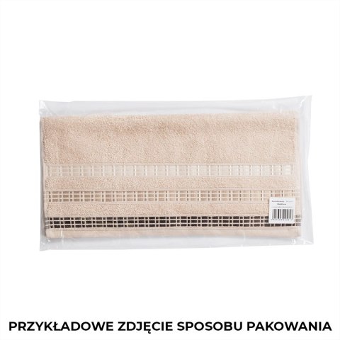 Ręcznik kąpielowy LUXURY 70x140 cm kolor brązowy Ręcznik kąpielowy LUXURY 70x140 cm kolor brązowy