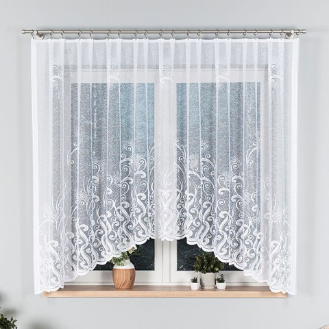 Firanka gotowa żakardowa WANDA 160x300 cm kolor biały Firanka gotowa żakardowa WANDA 160x300 cm kolor biały