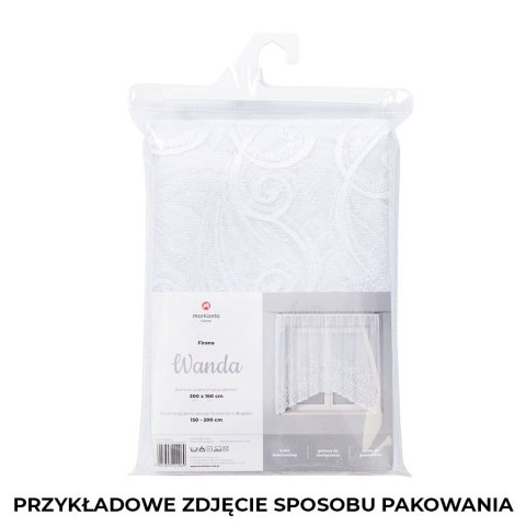 Firanka gotowa żakardowa WANDA 160x300 cm kolor biały Firanka gotowa żakardowa WANDA 160x300 cm kolor biały