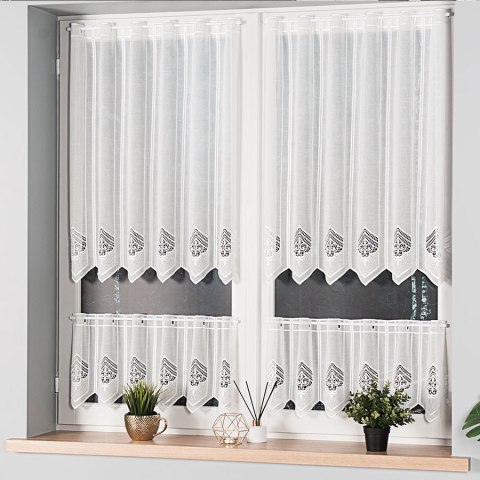 Zazdrostka z aplikacją panelowa, wysokość 90cm, kolor 012 kremowy 029700/420/012/000090/1 Zazdrostka z aplikacją panelowa, wysokość 90cm, kolor 012 kremowy 029700/420/012/000090/1