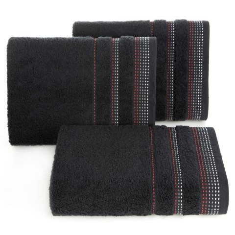 Ręcznik frotte POLA 70x140 cm kolor czarny Ręcznik frotte POLA 70x140 cm kolor czarny
