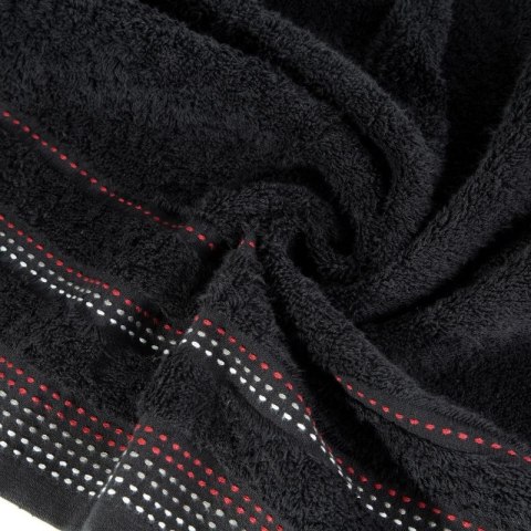 Ręcznik frotte POLA 70x140 cm kolor czarny Ręcznik frotte POLA 70x140 cm kolor czarny
