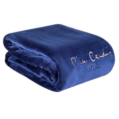 Ekskluzywny koc Pierre Cardin CLARA 220x240 cm kolor ciemnoniebieski