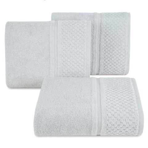 Ręcznik frotte IBIZA 50x90 cm kolor srebrny Ręcznik frotte IBIZA 50x90 cm kolor srebrny