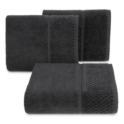 Ręcznik frotte IBIZA 70x140 cm kolor czarny Ręcznik frotte IBIZA 70x140 cm kolor czarny