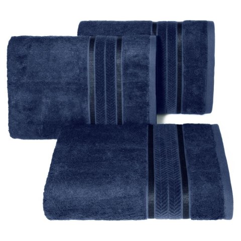 Ręcznik frotte MIRO 70x140 cm kolor granatowy Ręcznik frotte MIRO 70x140 cm kolor granatowy