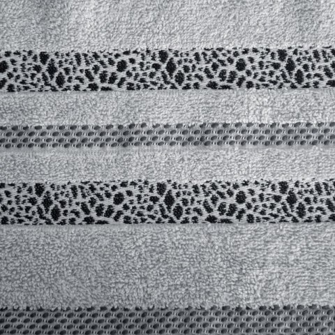 Ręcznik bawełniany TESSA 70x140 cm kolor srebrny Ręcznik bawełniany TESSA 70x140 cm kolor srebrny
