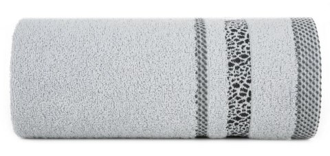 Ręcznik bawełniany TESSA 50x90 cm kolor srebrny Ręcznik bawełniany TESSA 50x90 cm kolor srebrny