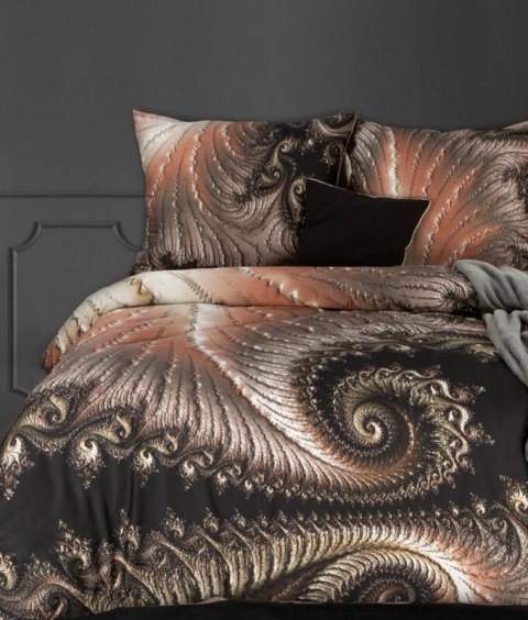 Komplet pościeli z makosatyny PREMIUM 220x200 cm kolor brązowy Komplet pościeli z makosatyny PREMIUM 220x200 cm kolor brązowy