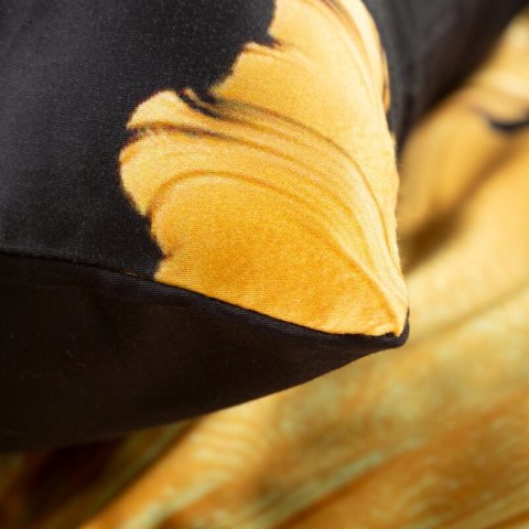 Komplet pościeli z makosatyny PREMIUM 220x200 cm kolor czarny Komplet pościeli z makosatyny PREMIUM 220x200 cm kolor czarny