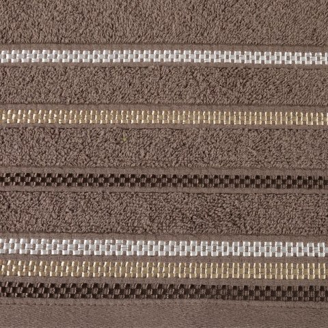 Ręcznik bawełniany LIVIA 50x90 cm kolor jasnobrązowy Ręcznik bawełniany LIVIA 50x90 cm kolor jasnobrązowy
