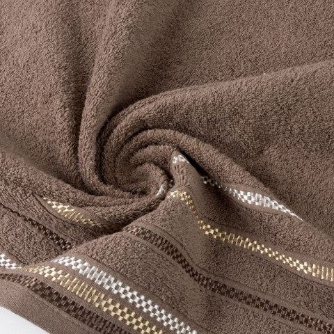 Ręcznik bawełniany LIVIA 70x140 cm kolor jasnobrązowy Ręcznik bawełniany LIVIA 70x140 cm kolor jasnobrązowy