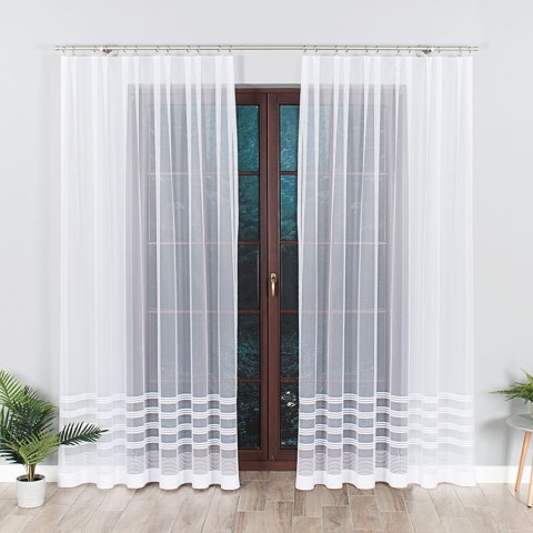 Firanka gotowa żakardowa BALBINA 250x200 cm kolor biały Firanka gotowa żakardowa BALBINA 250x200 cm kolor biały
