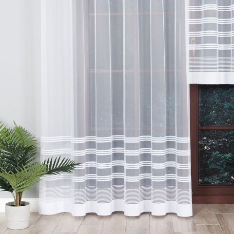 Firanka gotowa żakardowa BALBINA 250x200 cm kolor biały Firanka gotowa żakardowa BALBINA 250x200 cm kolor biały