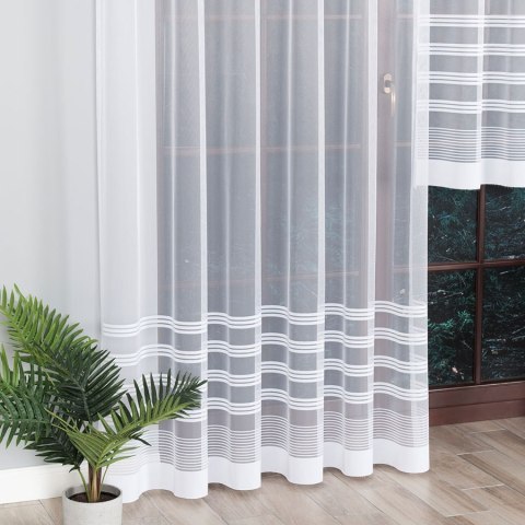 Firanka gotowa żakardowa BALBINA 250x200 cm kolor biały Firanka gotowa żakardowa BALBINA 250x200 cm kolor biały
