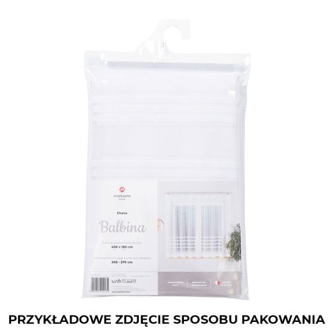 Firanka gotowa żakardowa BALBINA 160x300 cm kolor biały Firanka gotowa żakardowa BALBINA 160x300 cm kolor biały
