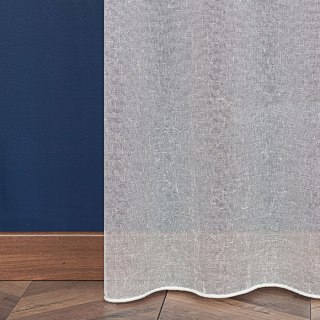 BAZYLA Firanka kreszowana z ołowianką, wysokość 290cm, kolor 001 biały 027130/OLO/001/000290/1