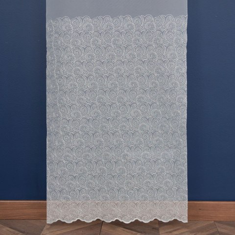 Firanka haftowana 112612 wysokość 280 cm kolor biały Firanka haftowana 112612 wysokość 280 cm kolor biały