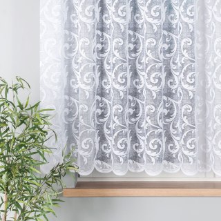 Firanka żakardowa 023034 wysokość 155 cm kolor biały