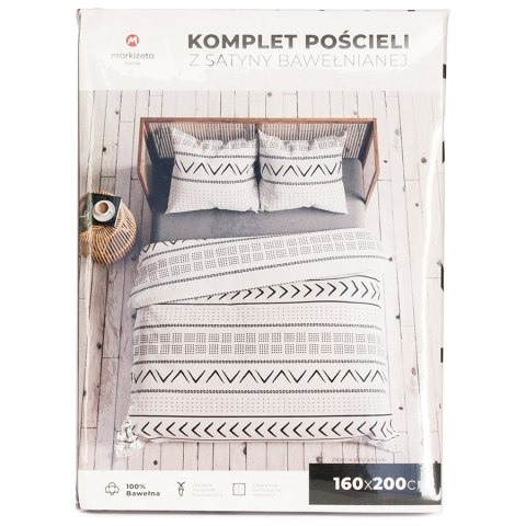 Komplet pościeli z satyny bawełnianej GAJA 160x200 cm Komplet pościeli z satyny bawełnianej GAJA 160x200 cm