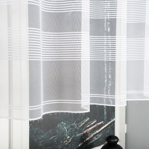 Firanka gotowa żakardowa MICHALINA 120x250 cm kolor biały